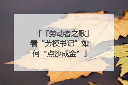 「劳动者之歌」看“劳模书记”如何“点沙成金”