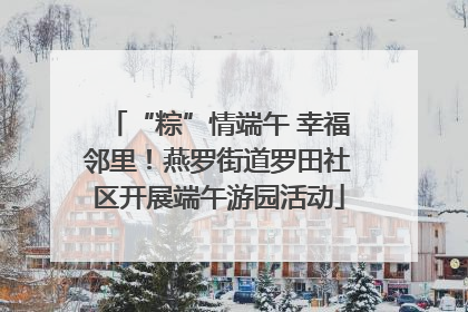 “粽”情端午 幸福邻里！燕罗街道罗田社区开展端午游园活动