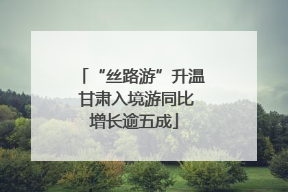 “丝路游”升温 甘肃入境游同比增长逾五成