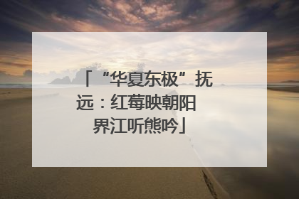 “华夏东极”抚远：红莓映朝阳 界江听熊吟