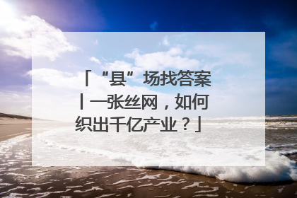 “县”场找答案丨一张丝网，如何织出千亿产业？