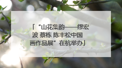 “山花集韵——缪宏波 蔡栋 陈丰松中国画作品展”在杭举办