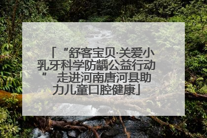 “舒客宝贝·关爱小乳牙科学防龋公益行动” 走进河南唐河县助力儿童口腔健康