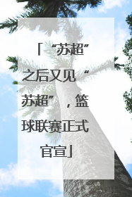 “苏超”之后又见“苏超”，篮球联赛正式官宣