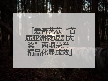 爱奇艺获“首届亚洲微短剧大奖”两项荣誉 精品化显成效