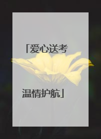 爱心送考 温情护航
