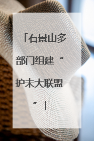 石景山多部门组建“护未大联盟”