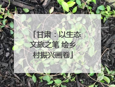 甘肃：以生态文旅之笔 绘乡村振兴画卷