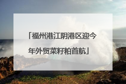 福州港江阴港区迎今年外贸菜籽粕首航