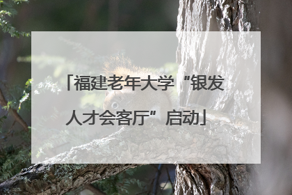 福建老年大学“银发人才会客厅”启动