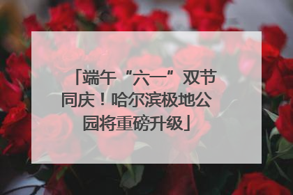 端午“六一”双节同庆！哈尔滨极地公园将重磅升级
