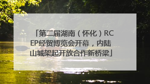 第二届湖南（怀化）RCEP经贸博览会开幕，内陆山城架起开放合作新桥梁