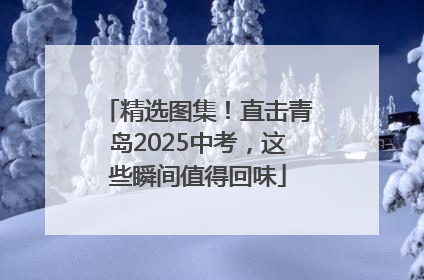 精选图集！直击青岛2025中考，这些瞬间值得回味