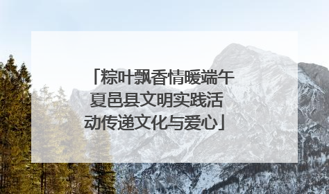 粽叶飘香情暖端午 夏邑县文明实践活动传递文化与爱心