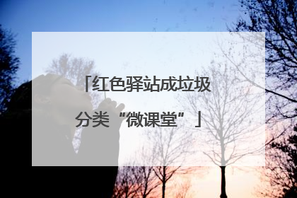 红色驿站成垃圾分类“微课堂”