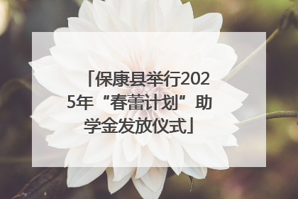 保康县举行2025年“春蕾计划”助学金发放仪式