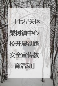 七星关区梨树镇中心校开展铁路安全宣传教育活动