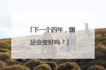 下一个四年，国足会变好吗？