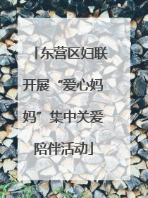 东营区妇联开展“爱心妈妈”集中关爱陪伴活动