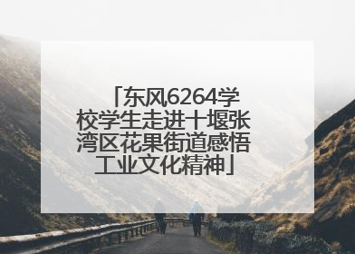 东风6264学校学生走进十堰张湾区花果街道感悟工业文化精神