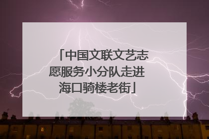 中国文联文艺志愿服务小分队走进海口骑楼老街