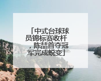 中式台球球员锦标赛收杆，陈喆首夺冠军完成蜕变