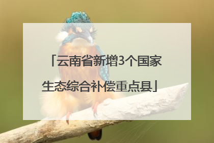 云南省新增3个国家生态综合补偿重点县