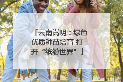 云南嵩明：绿色优质种苗培育 打开“缤纷世界”