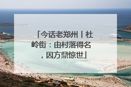 今话老郑州丨杜岭街：由村落得名，因方鼎惊世