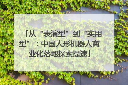 从“表演型”到“实用型”：中国人形机器人商业化落地探索提速