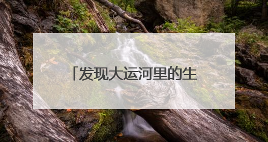 发现大运河里的生态文明｜扬州：让致富河流淌出好生态