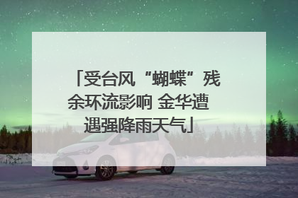 受台风“蝴蝶”残余环流影响 金华遭遇强降雨天气
