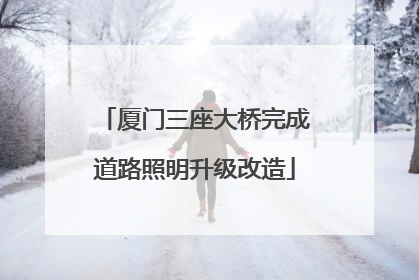 厦门三座大桥完成道路照明升级改造
