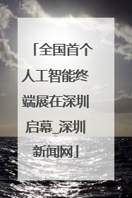 全国首个人工智能终端展在深圳启幕_深圳新闻网