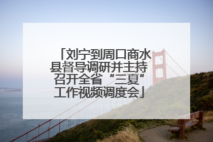 刘宁到周口商水县督导调研并主持召开全省“三夏”工作视频调度会