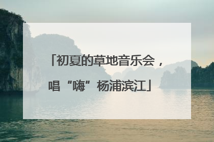 初夏的草地音乐会，唱“嗨”杨浦滨江