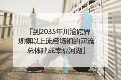 到2035年川渝跨界规模以上流经场镇的河流总体建成幸福河湖