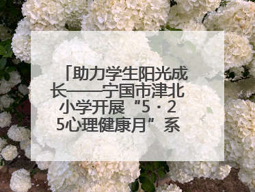 助力学生阳光成长——宁国市津北小学开展“5・25心理健康月”系列活动