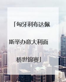 匈牙利布达佩斯举办意大利面桥世锦赛
