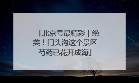 北京号最精彩｜绝美！门头沟这个景区芍药已花开成海