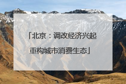 北京：调改经济兴起 重构城市消费生态