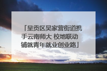 呈贡区吴家营街道携手云南师大 校地联动铺就青年就业创业路