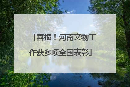 喜报！河南文物工作获多项全国表彰