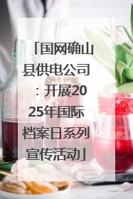国网确山县供电公司：开展2025年国际档案日系列宣传活动