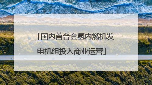 国内首台套氢内燃机发电机组投入商业运营