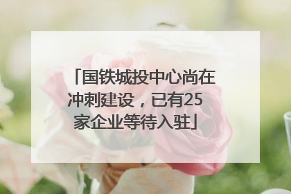 国铁城投中心尚在冲刺建设，已有25家企业等待入驻