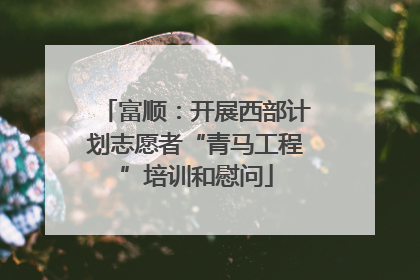 富顺：开展西部计划志愿者“青马工程”培训和慰问