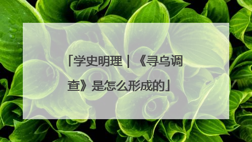 学史明理｜《寻乌调查》是怎么形成的