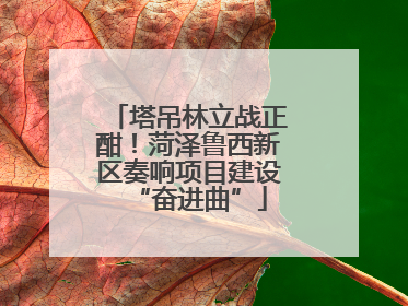 塔吊林立战正酣！菏泽鲁西新区奏响项目建设“奋进曲”