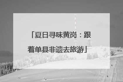 夏日寻味黄岗：跟着单县非遗去旅游